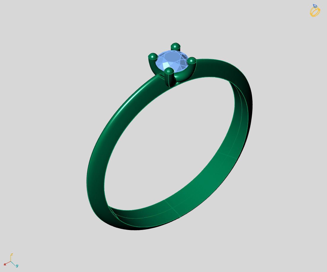  Women Ring - Womens Ring STL READY FILE With 3DM Files 3D model 3D print model_1