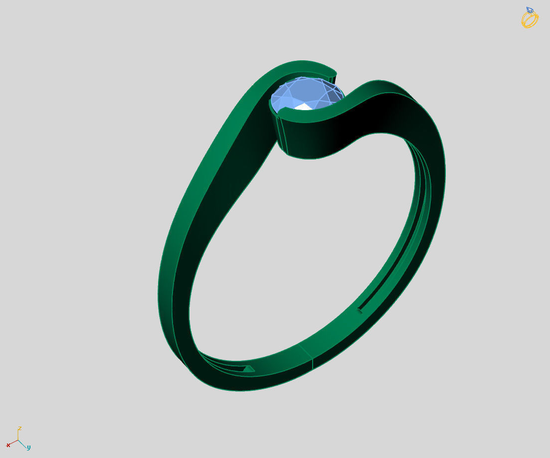  Women Ring - Womens Ring STL READY FILE With 3DM Files 3D model 3D print model_1