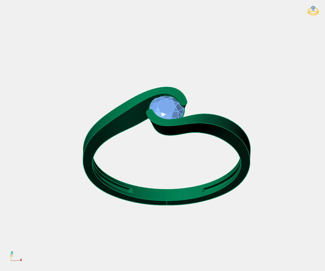  Women Ring - Womens Ring STL READY FILE With 3DM Files 3D model 3D print model_5