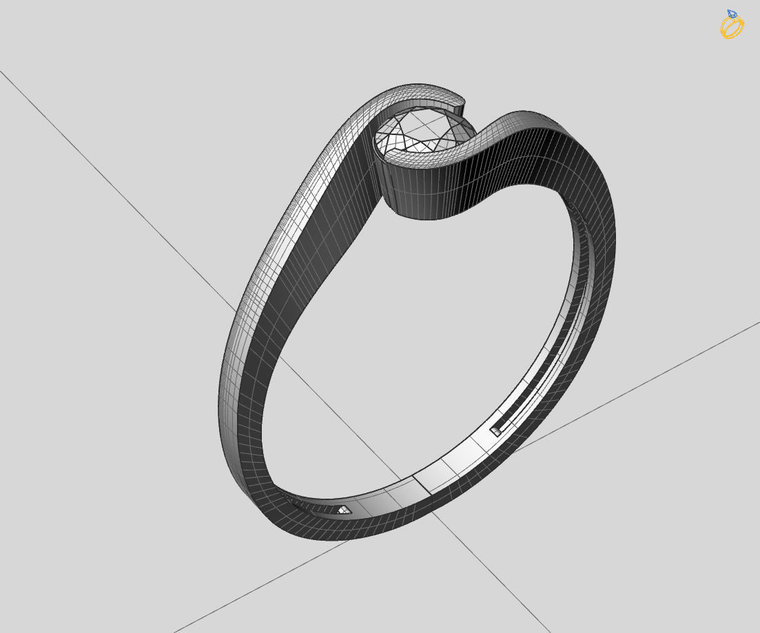  Women Ring - Womens Ring STL READY FILE With 3DM Files 3D model 3D print model_6