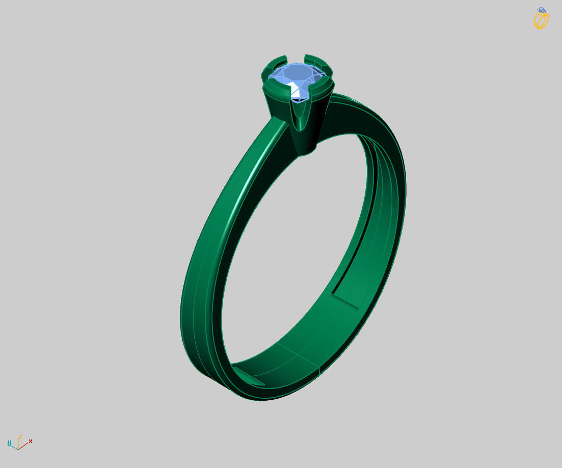  Women Ring - Womens Ring STL READY FILE With 3DM Files 3D model 3D print model_1