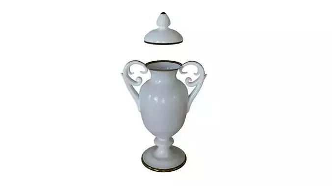 Ornate Vase w Handles Free 3D model