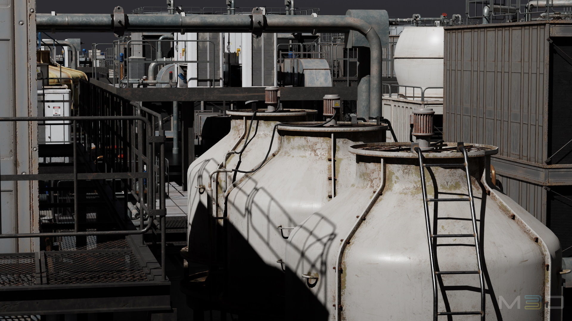 HVAC Systems Low-poly 3D model_4