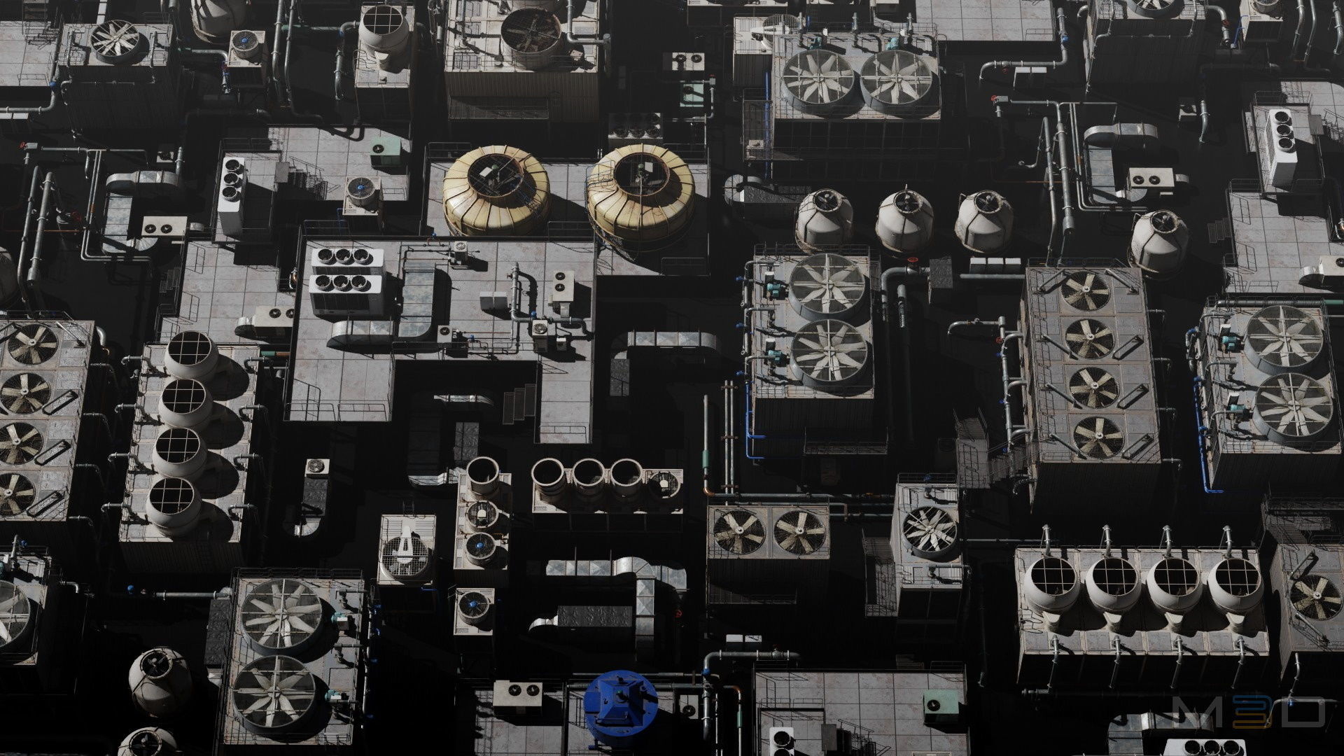 HVAC Systems Low-poly 3D model_6