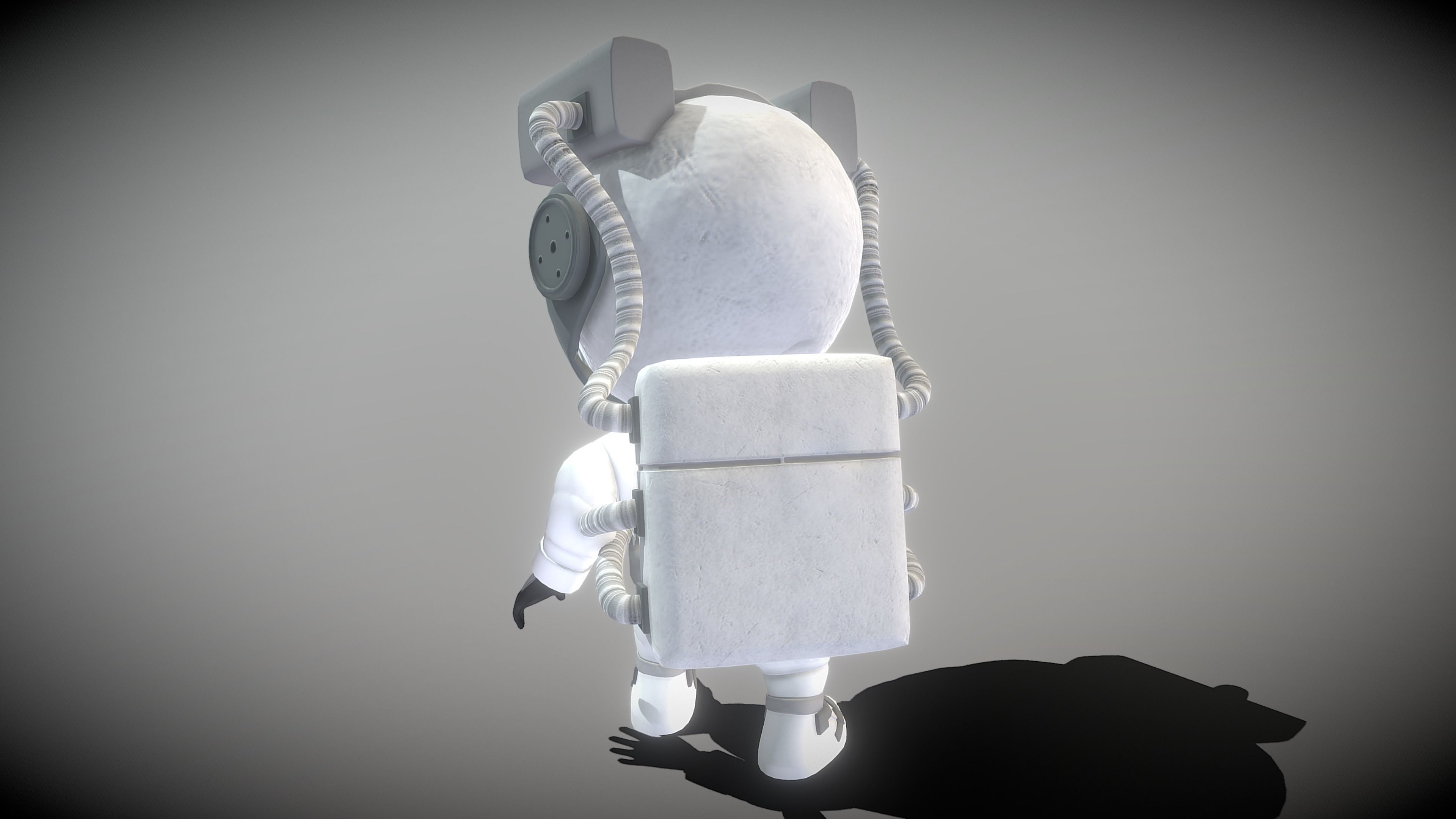 Astronaut in space suit 3D model_5