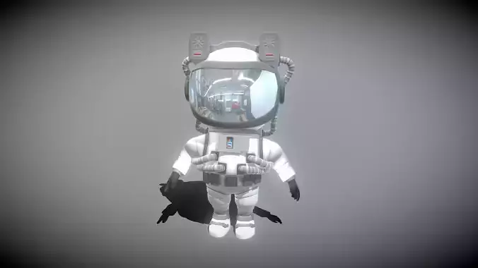 Astronaut in space suit 3D model