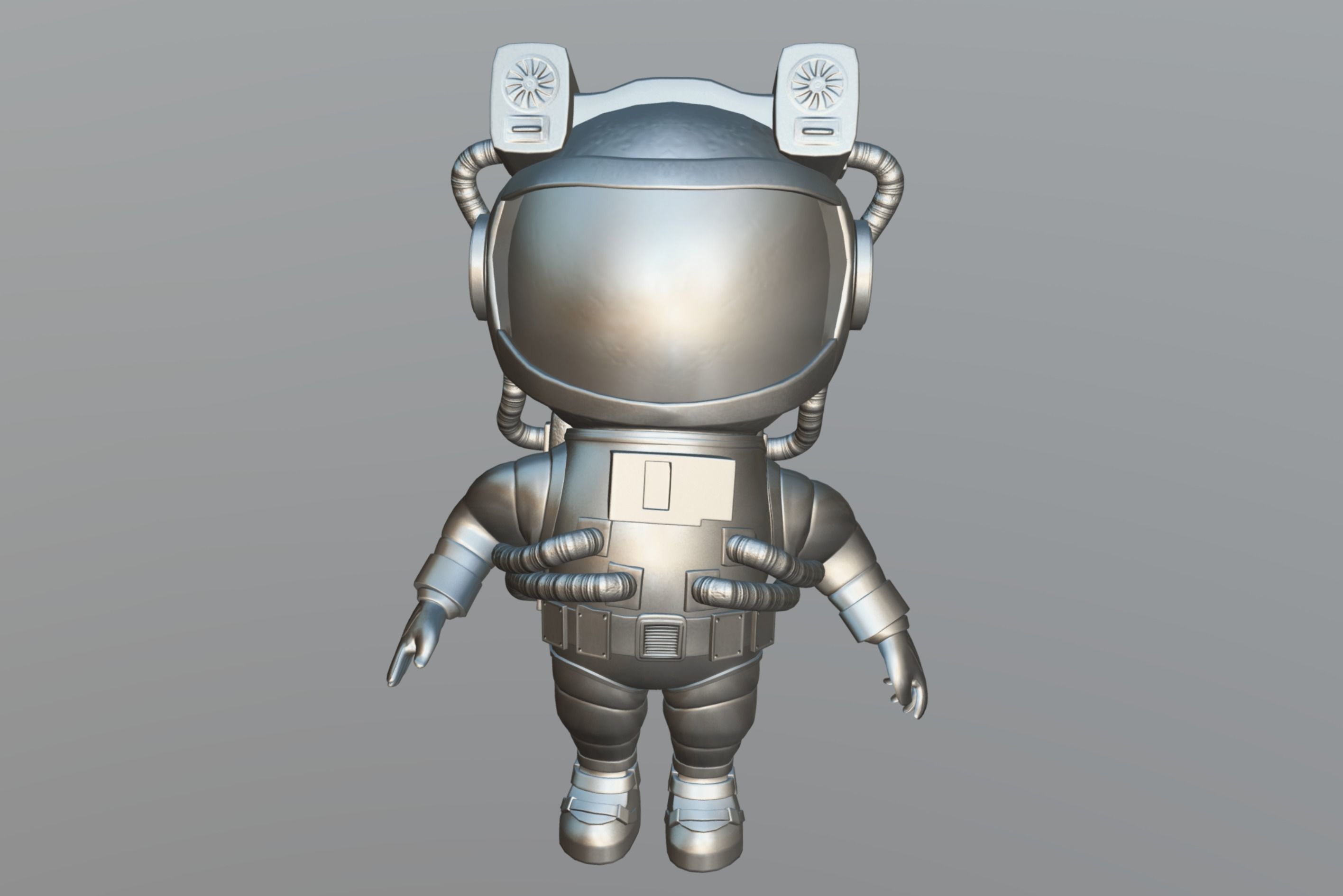 Astronaut in space suit 3D model_13
