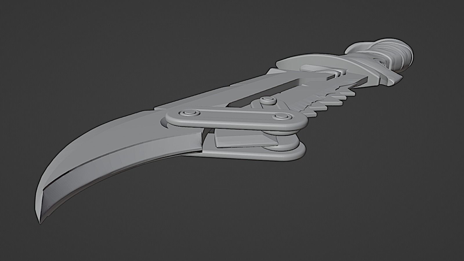 Overwatch - Junker Queen Knife 3D print model_6