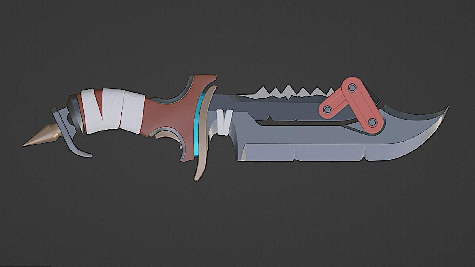 Overwatch - Junker Queen Knife 3D print model_1