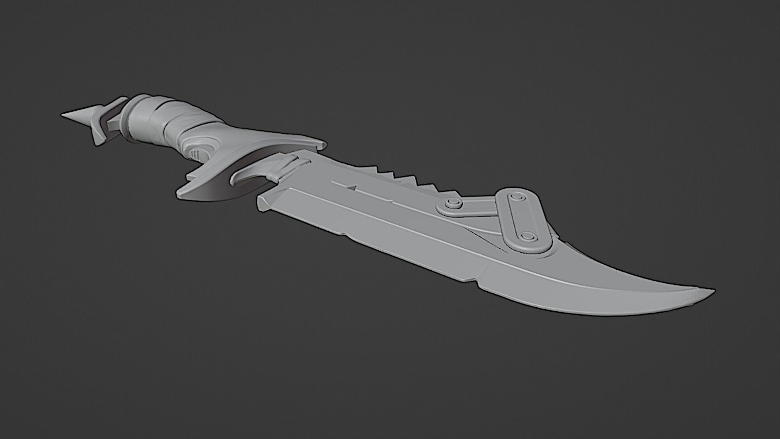 Overwatch - Junker Queen Knife 3D print model_8
