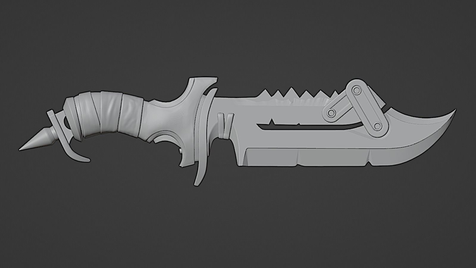 Overwatch - Junker Queen Knife 3D print model_2