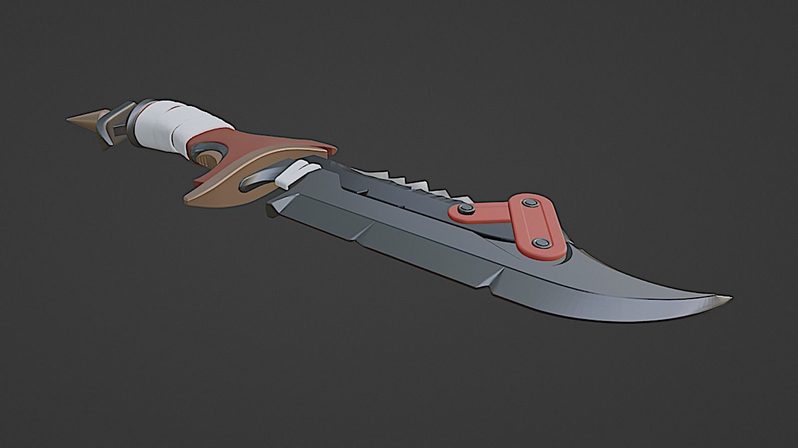 Overwatch - Junker Queen Knife 3D print model_7