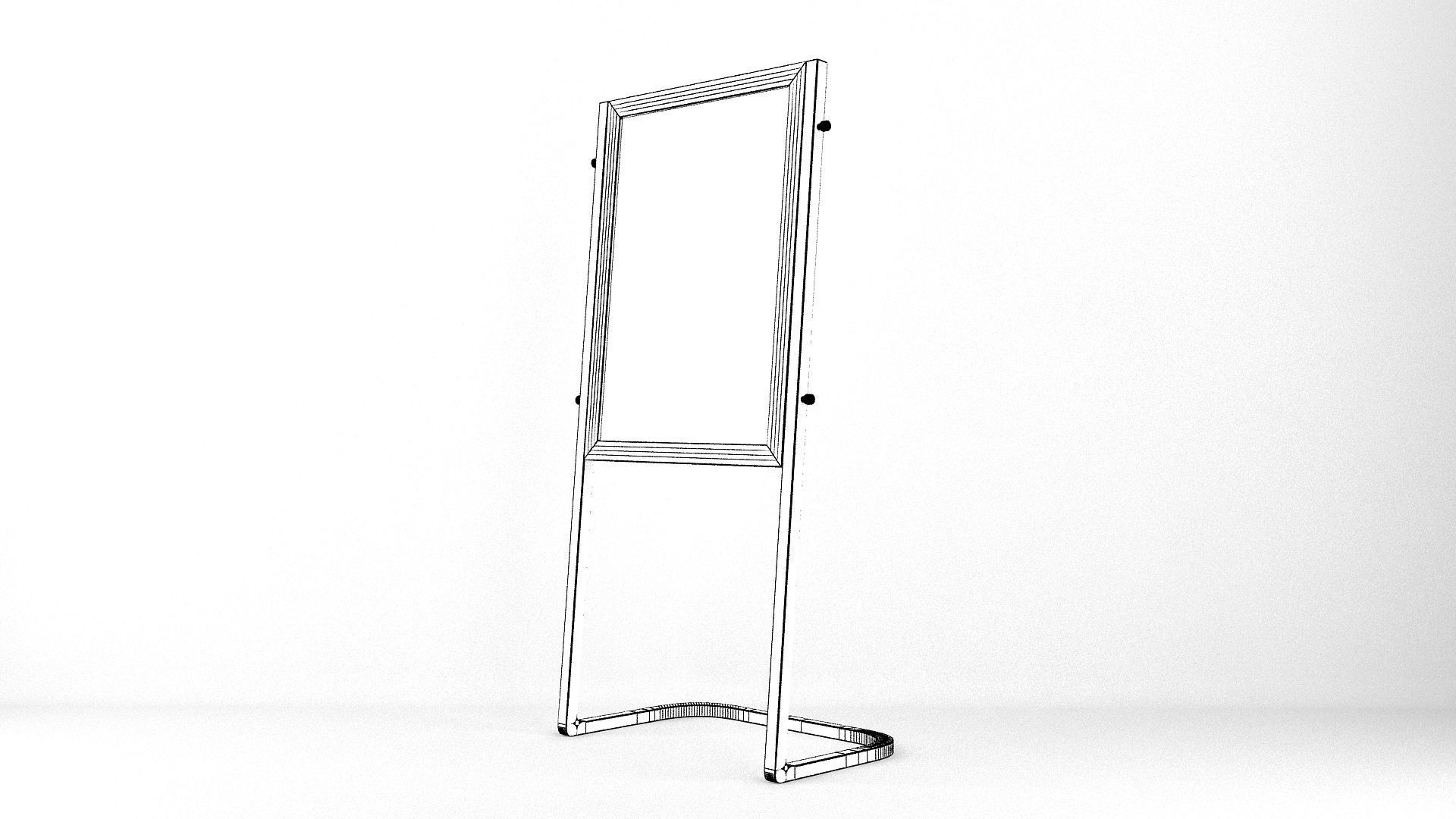 Sign Board  3D model_6