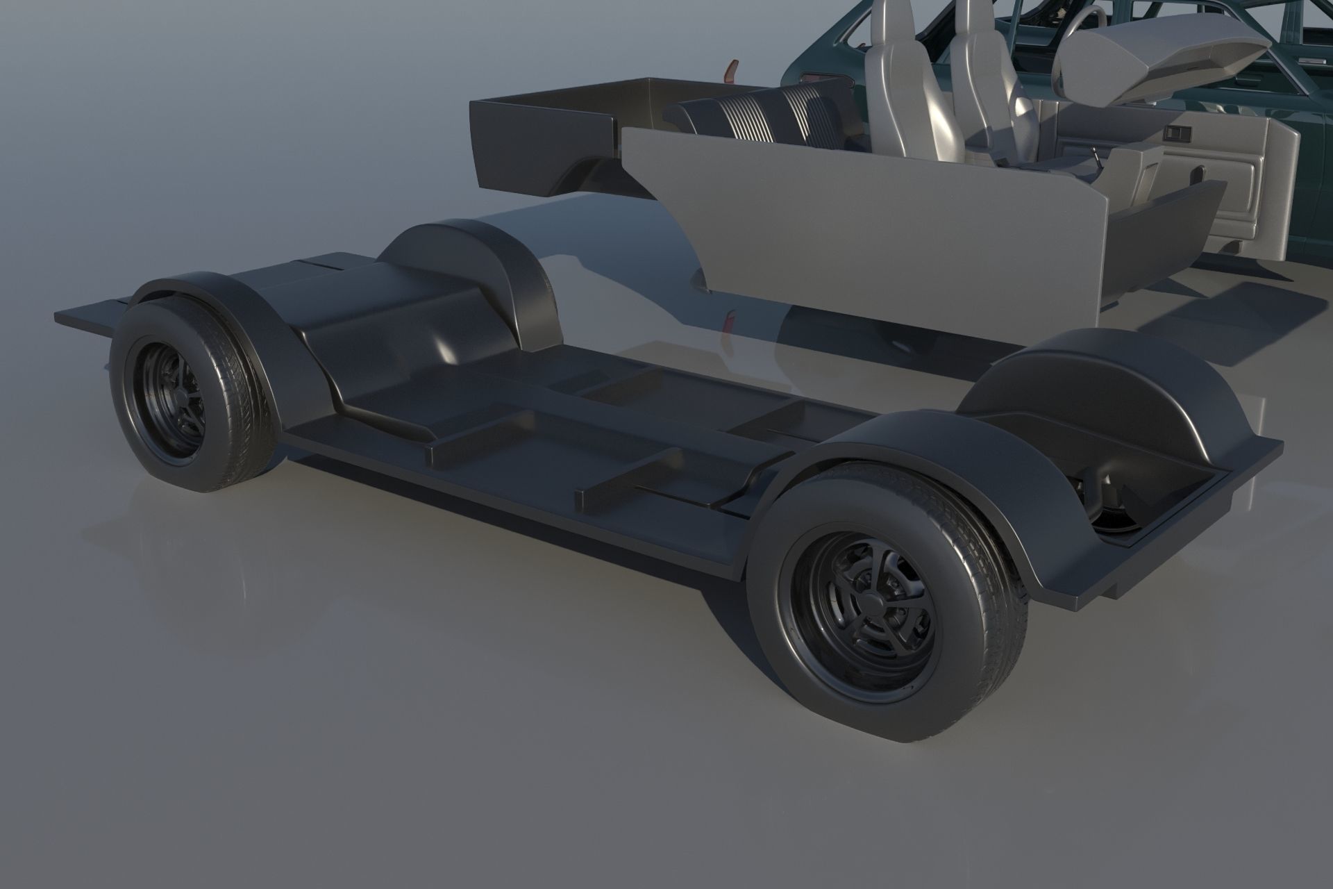 Toyota Corolla 1975 Wagon 3D print model_18