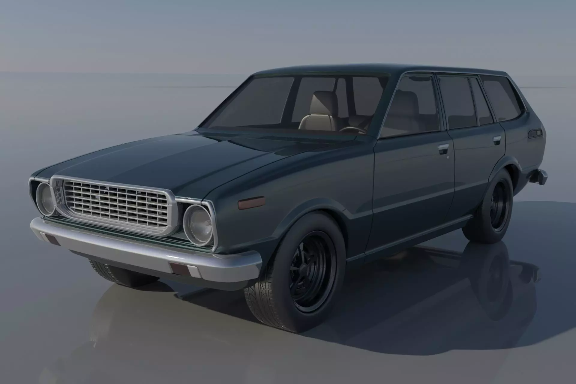 Toyota Corolla 1975 Wagon 3D print model_0