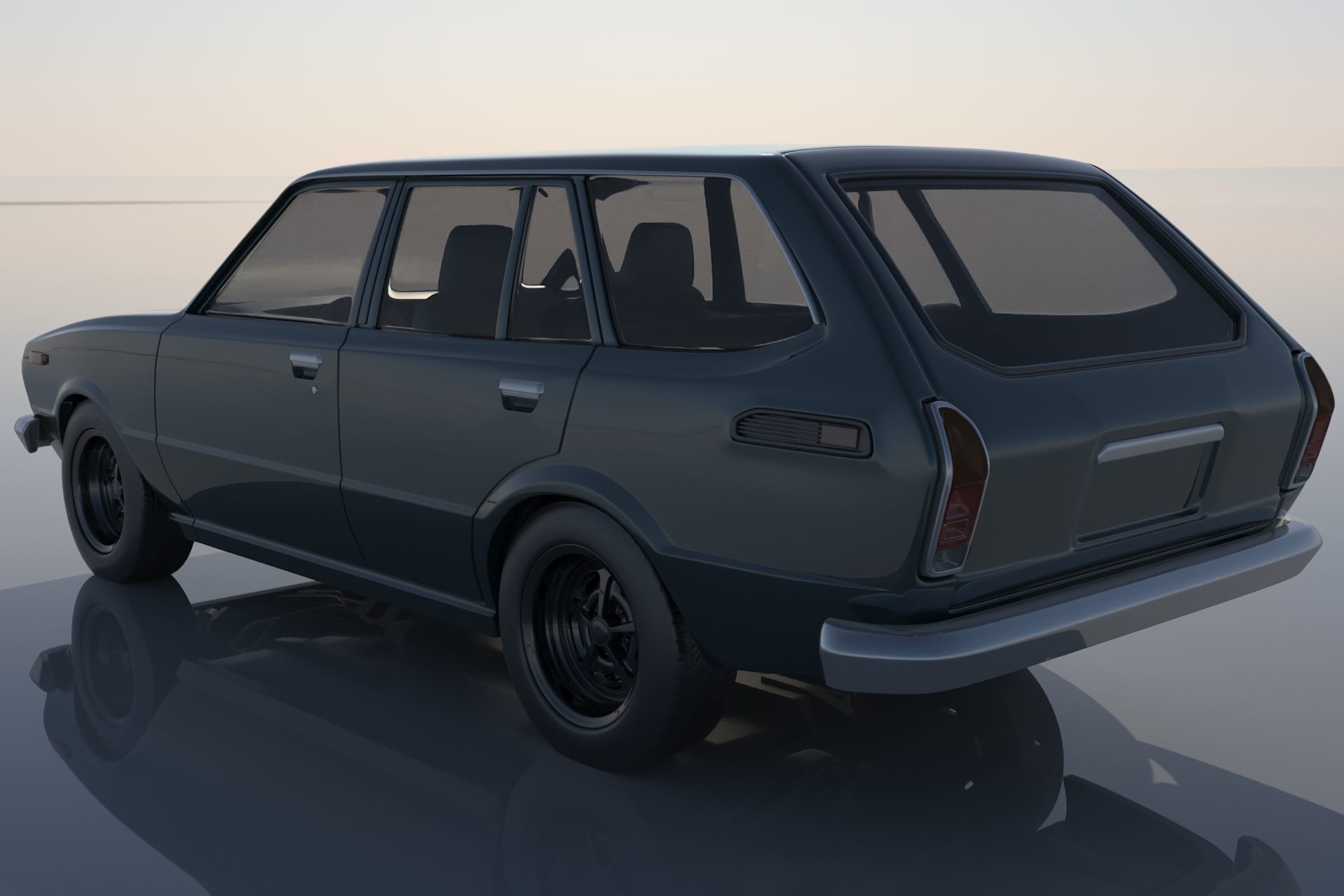 Toyota Corolla 1975 Wagon 3D print model_2