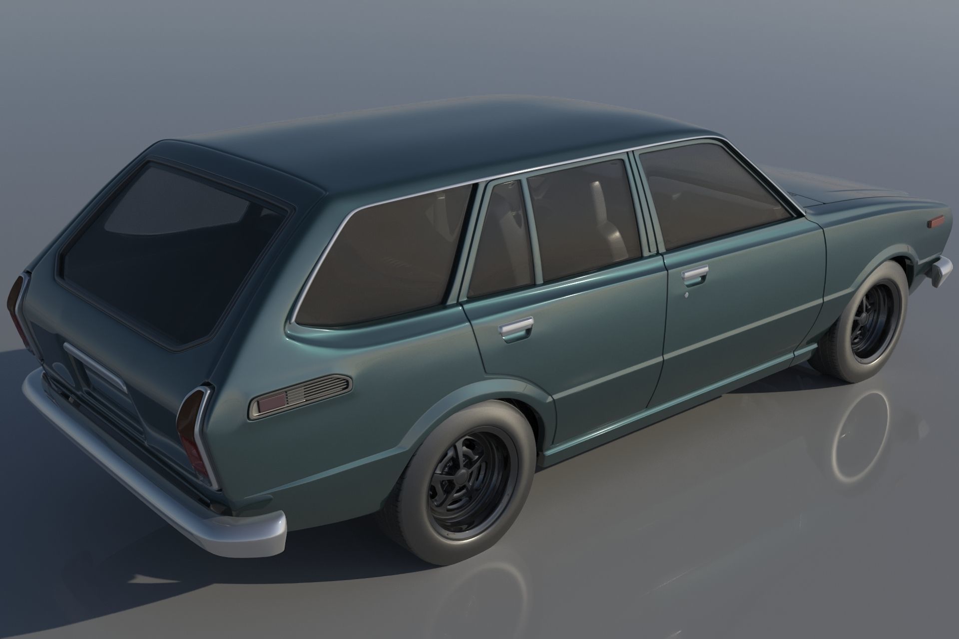 Toyota Corolla 1975 Wagon 3D print model_4