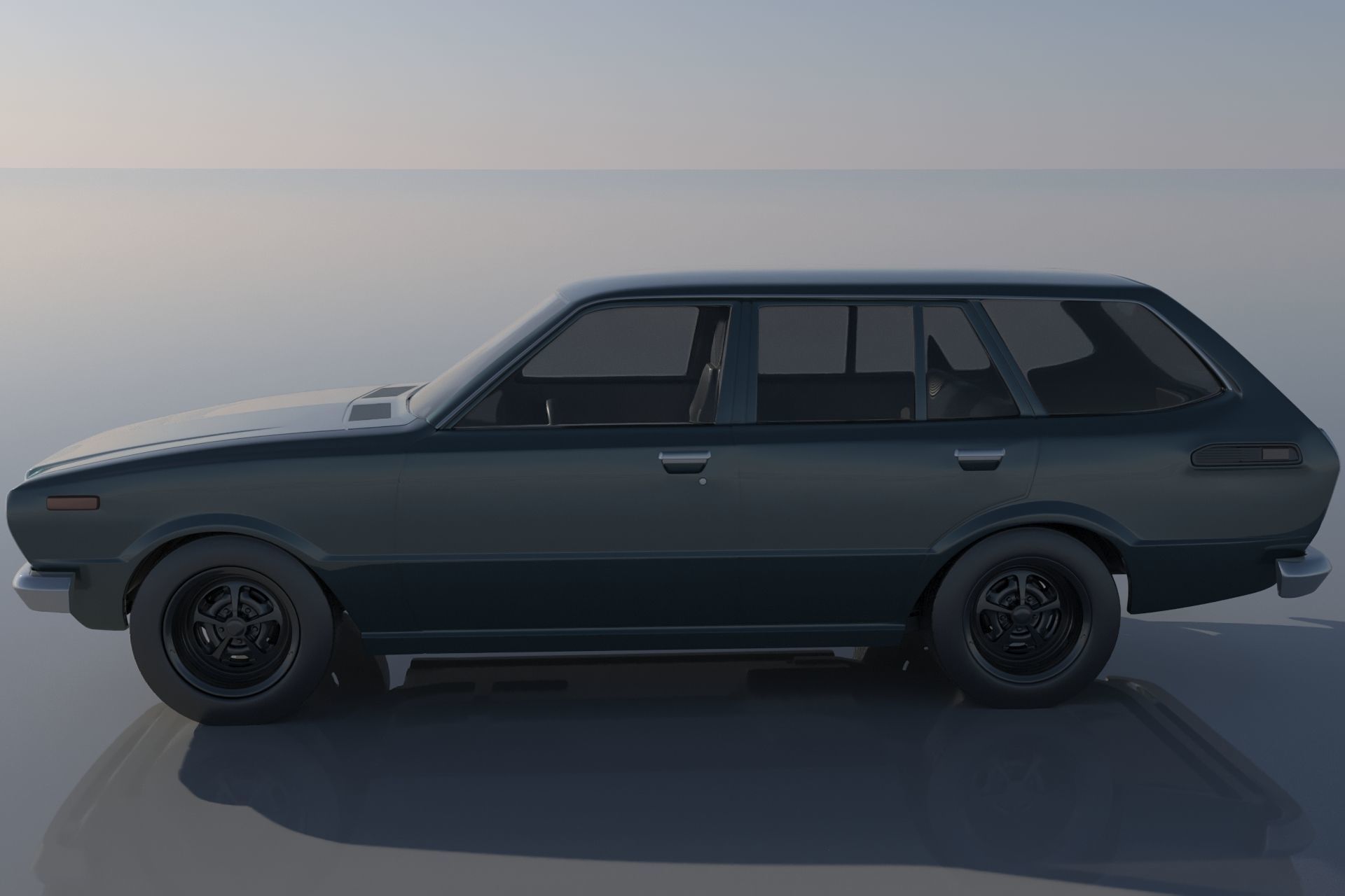 Toyota Corolla 1975 Wagon 3D print model_1