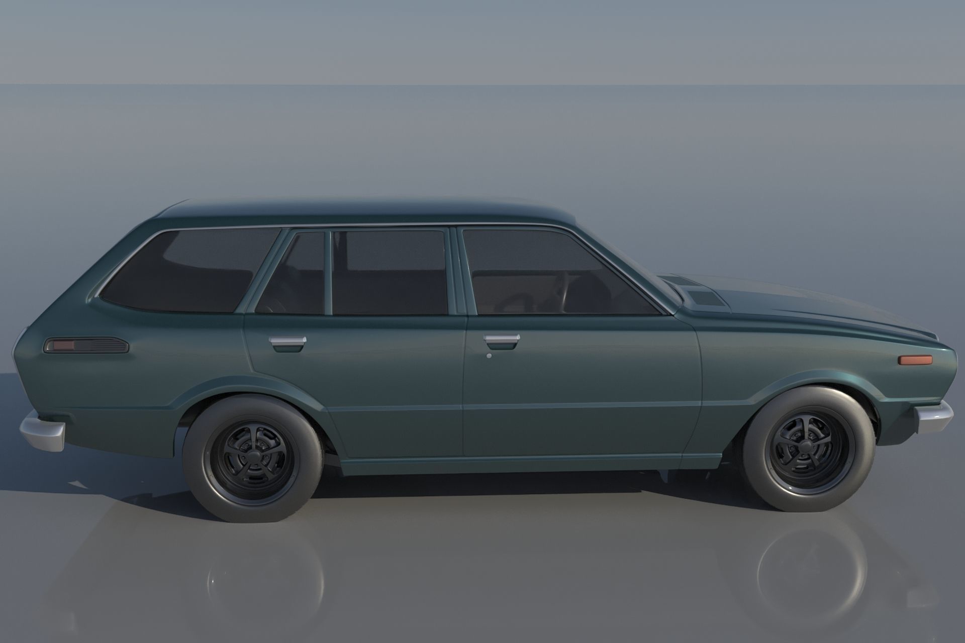 Toyota Corolla 1975 Wagon 3D print model_5