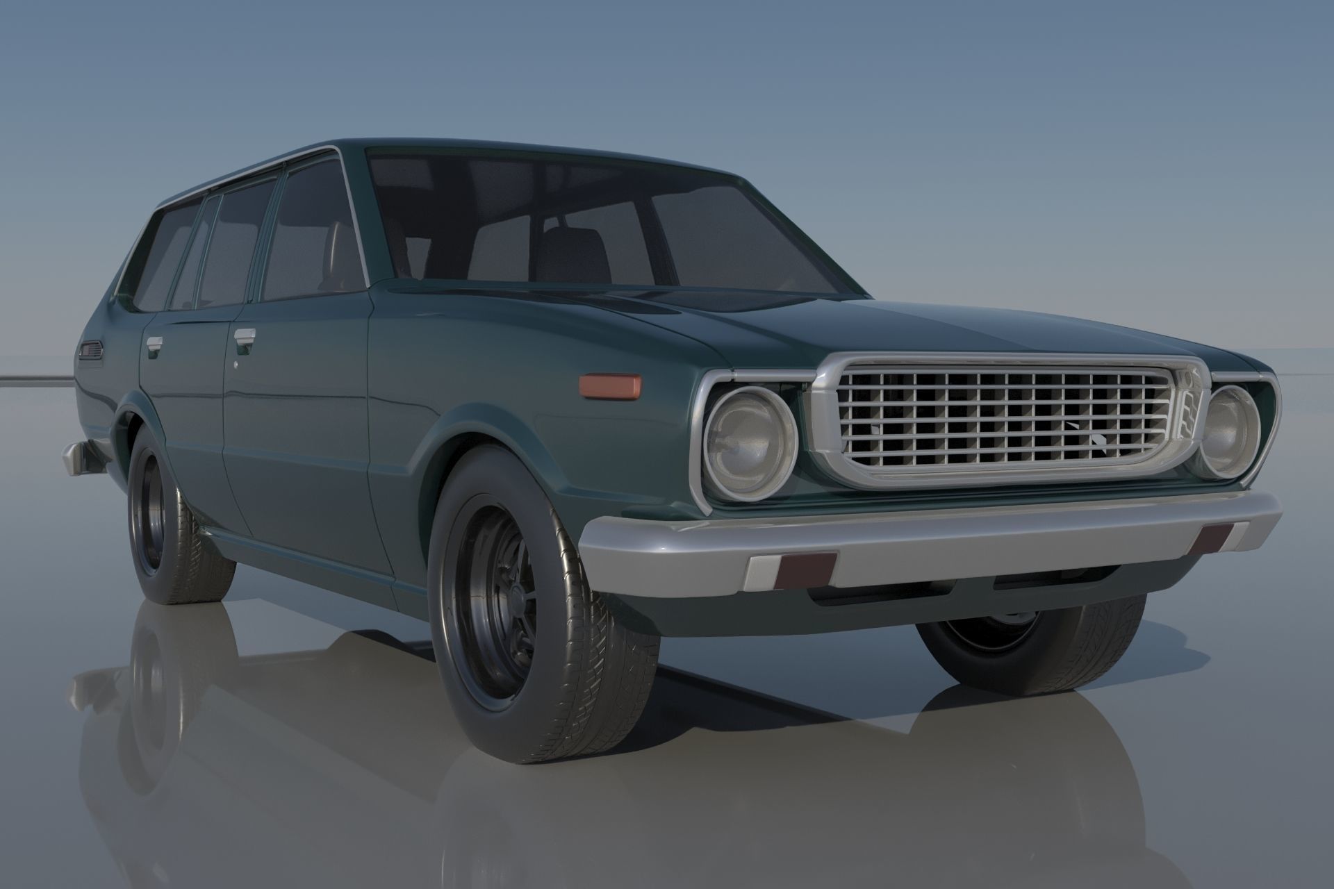 Toyota Corolla 1975 Wagon 3D print model_7