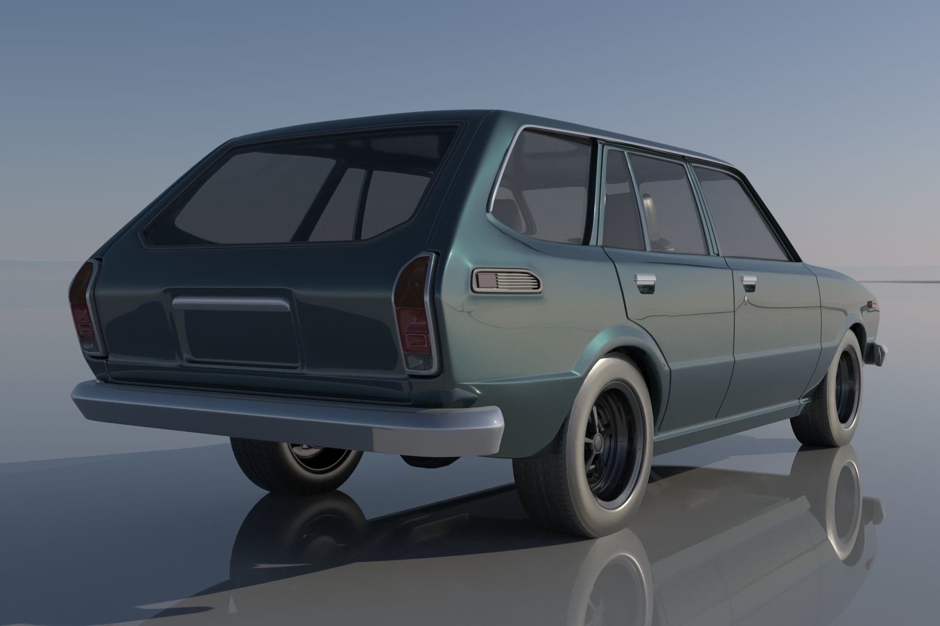 Toyota Corolla 1975 Wagon 3D print model_3