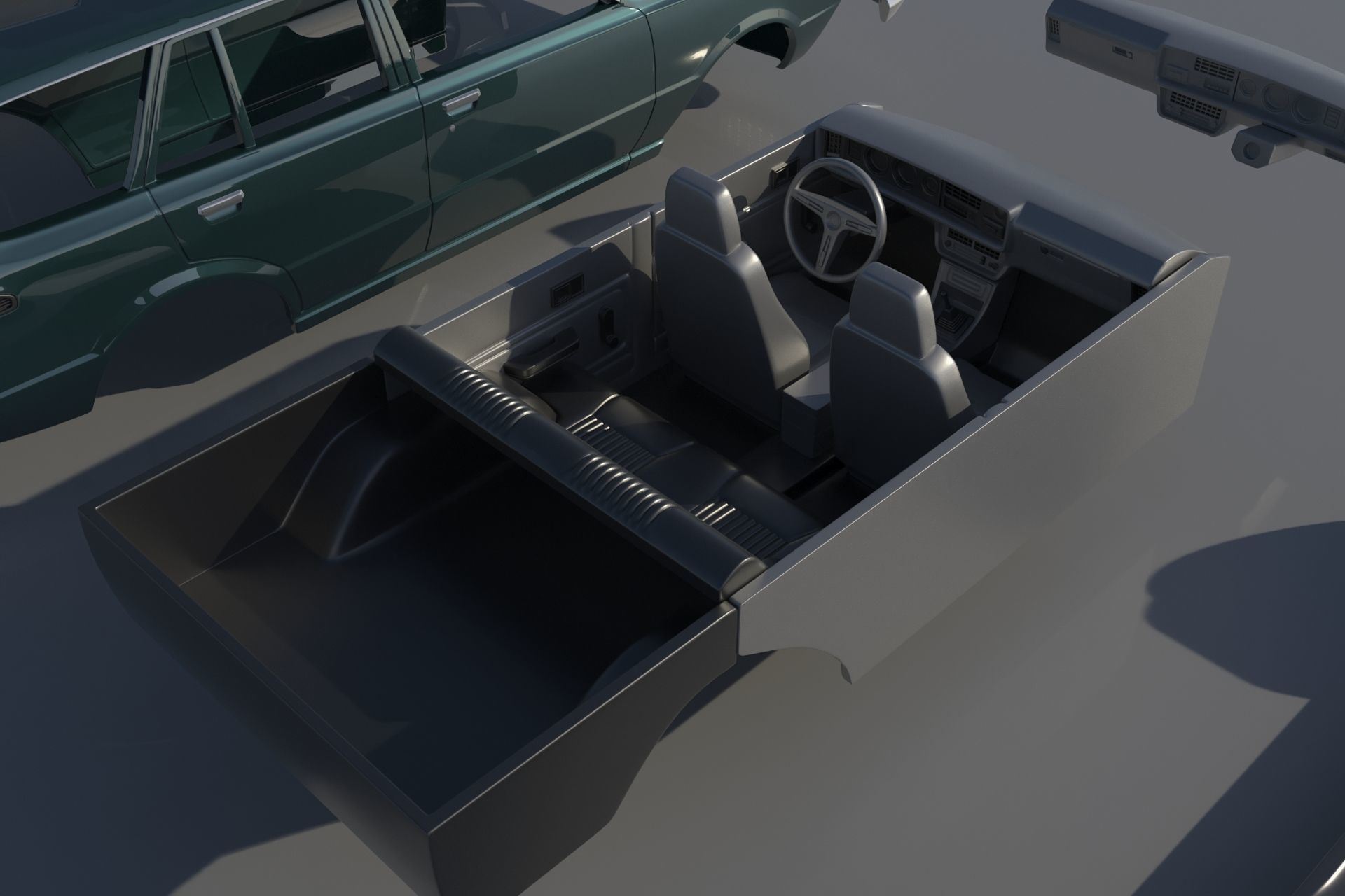 Toyota Corolla 1975 Wagon 3D print model_16