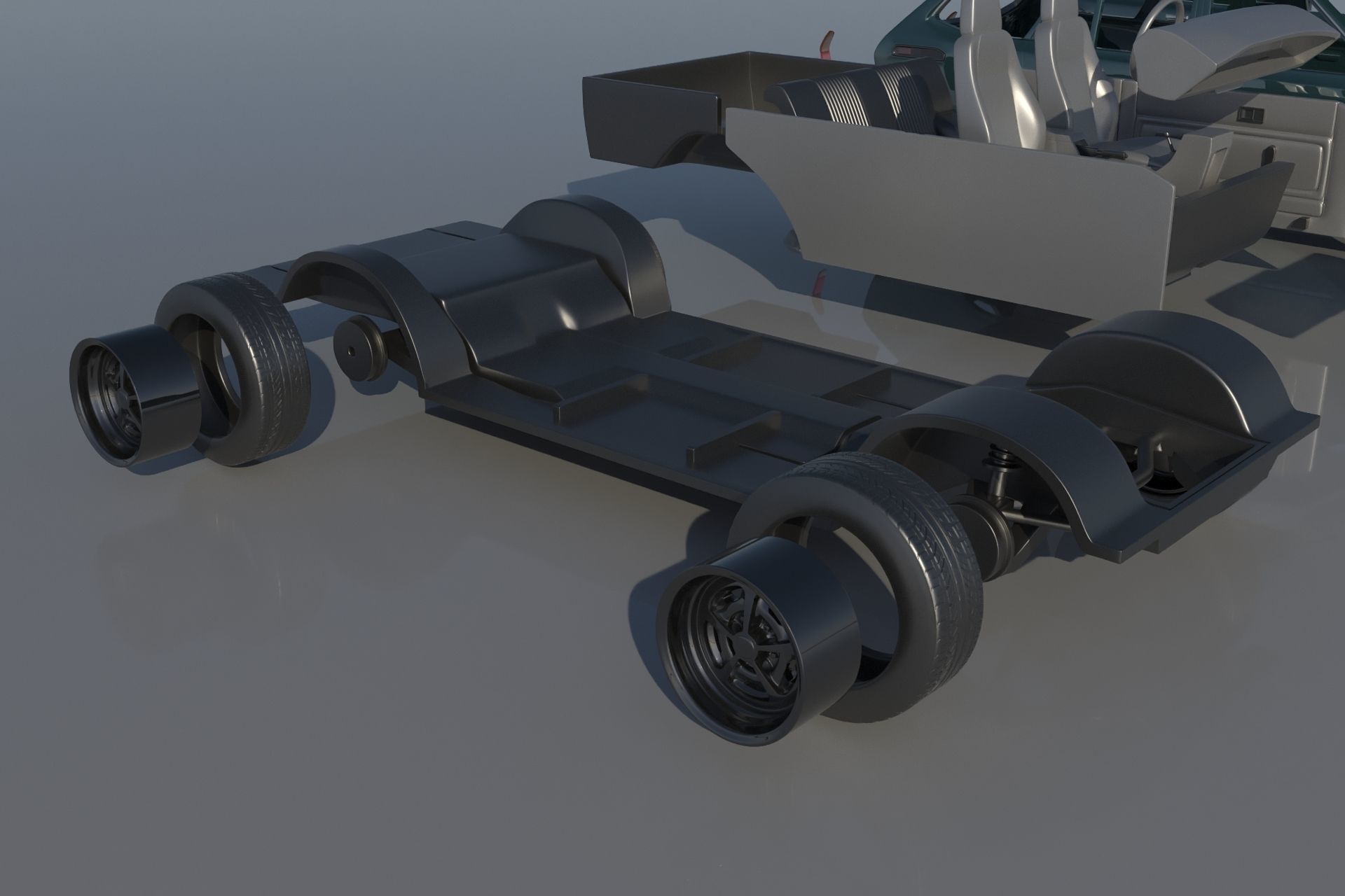 Toyota Corolla 1975 Wagon 3D print model_19