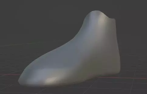 Black Shoe Free low-poly 3D model_0