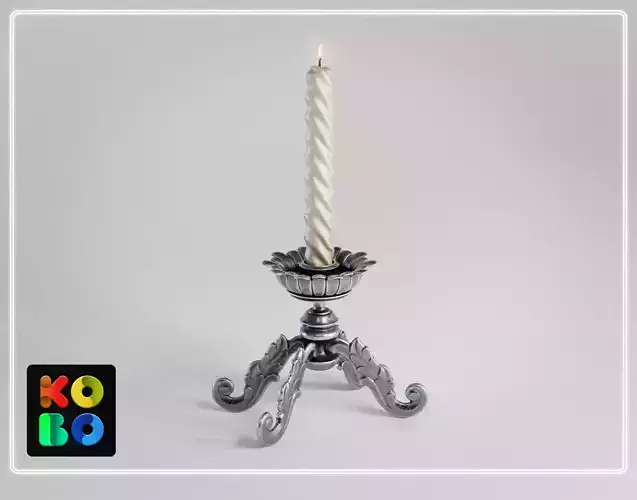 Ornamental Candlestick 06 - 4K 3D model