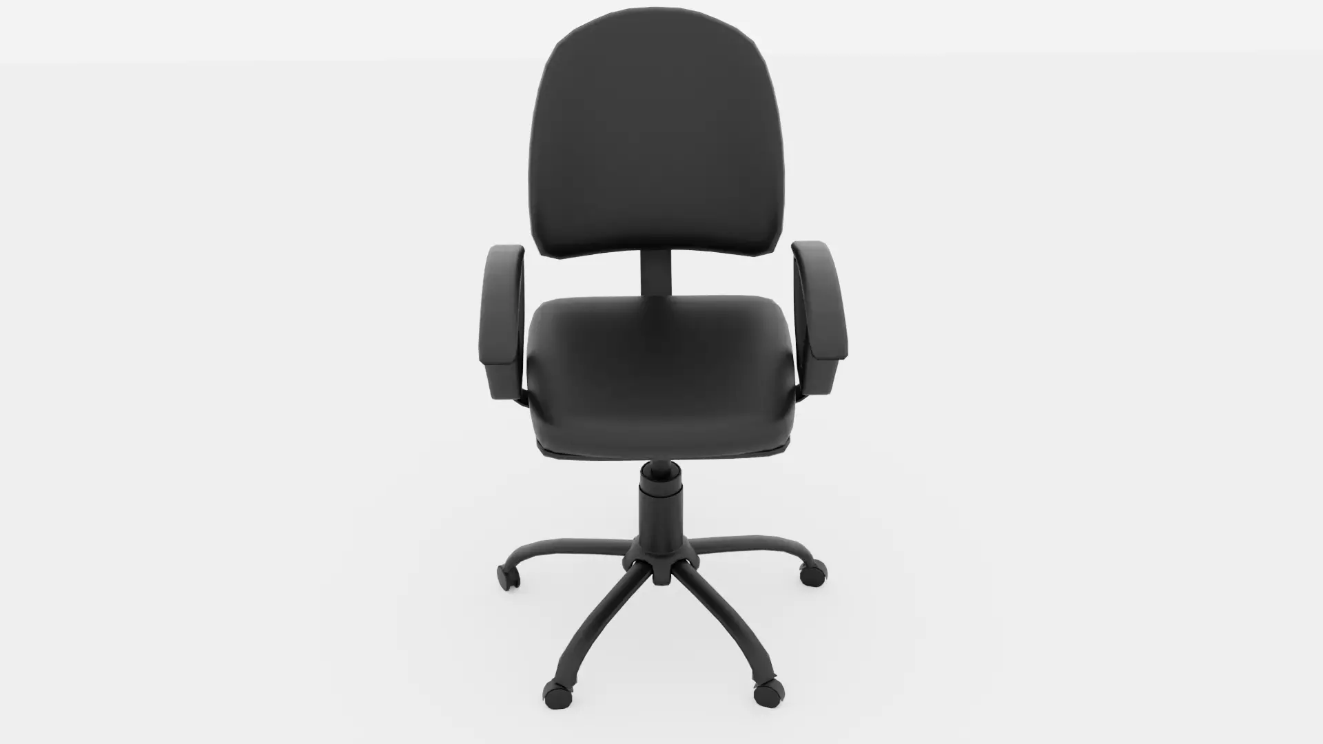 Regular Office Chair Free low-poly 3D model_0