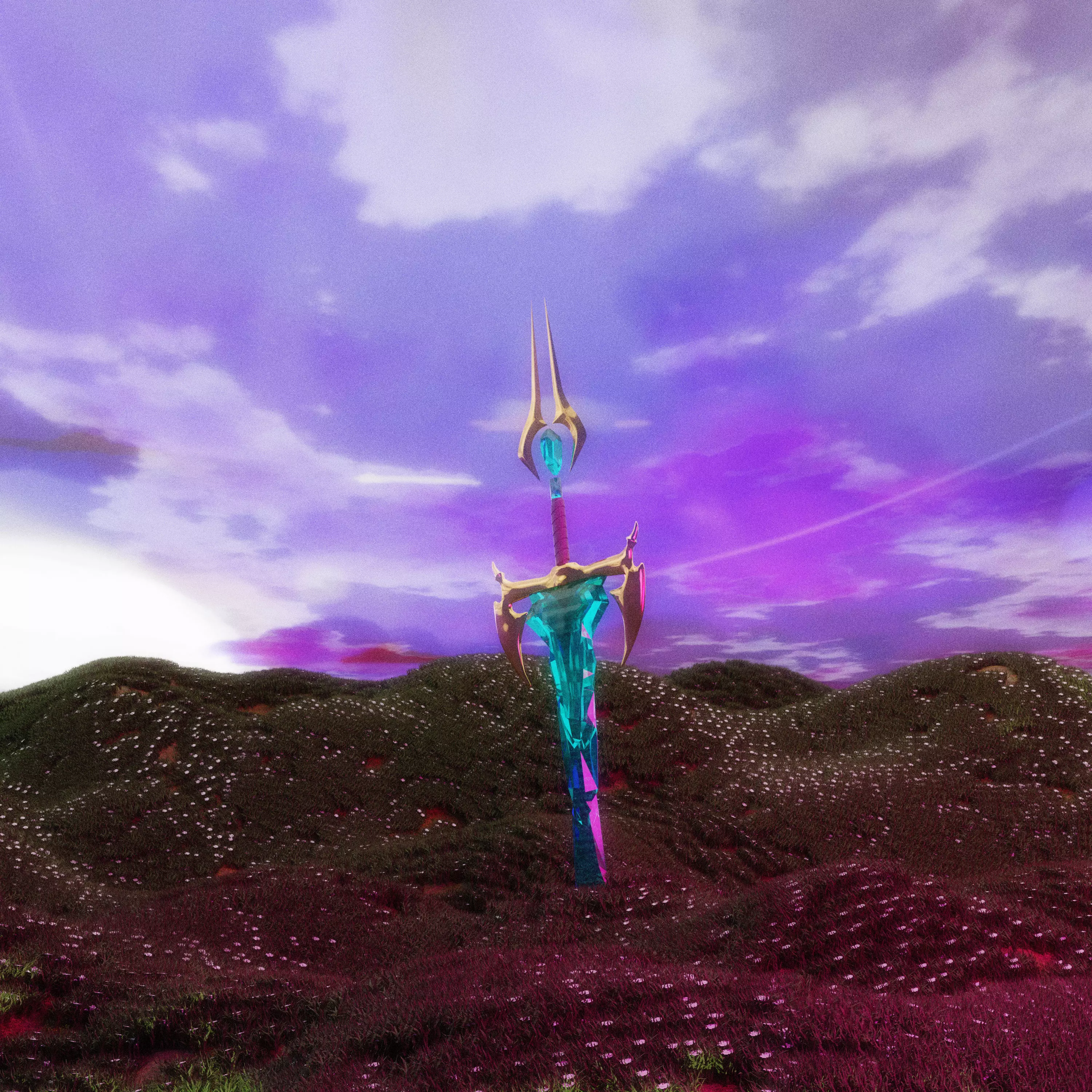 Sword Kaya Dota 2   Low-poly 3D model_0