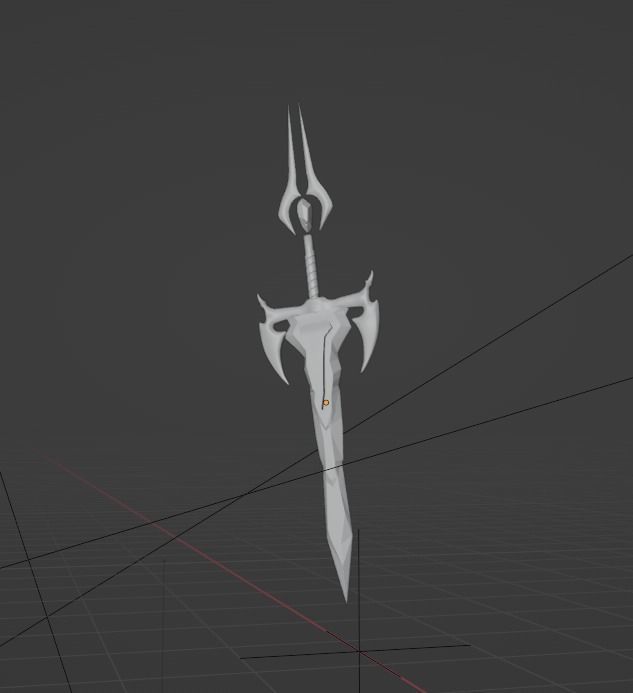 Sword Kaya Dota 2   Low-poly 3D model_1