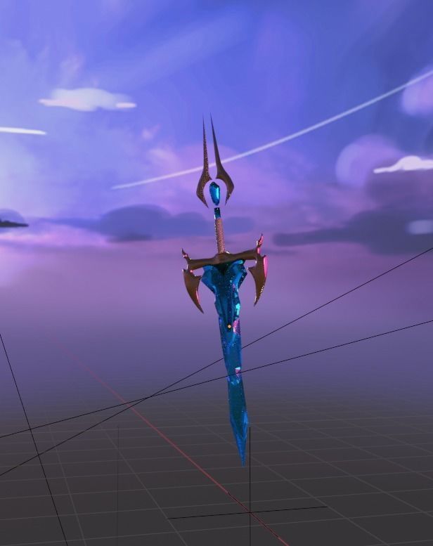 Sword Kaya Dota 2   Low-poly 3D model_2