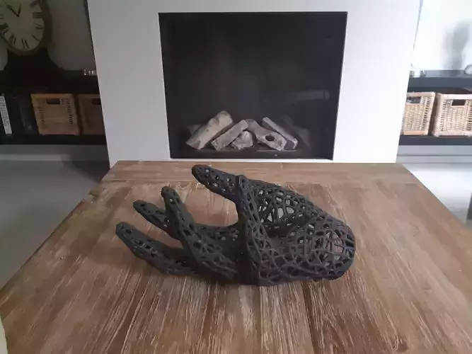 Hand solid mesh 3D print model