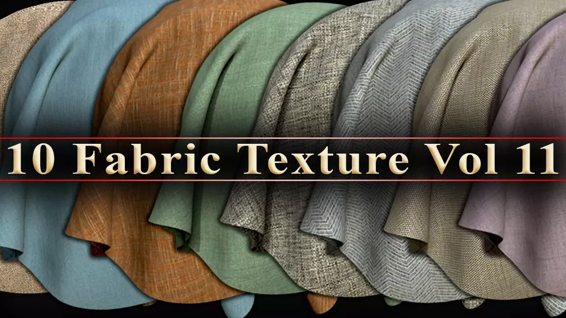 10 Fabric Texture Vol 11 Low-poly 3D model_0