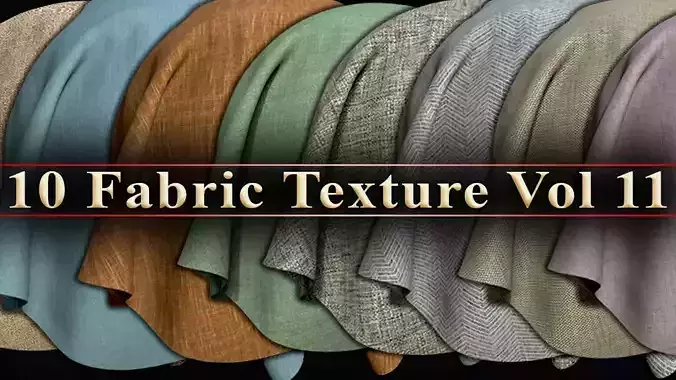 10 Fabric Texture Vol 11 Low-poly 3D model