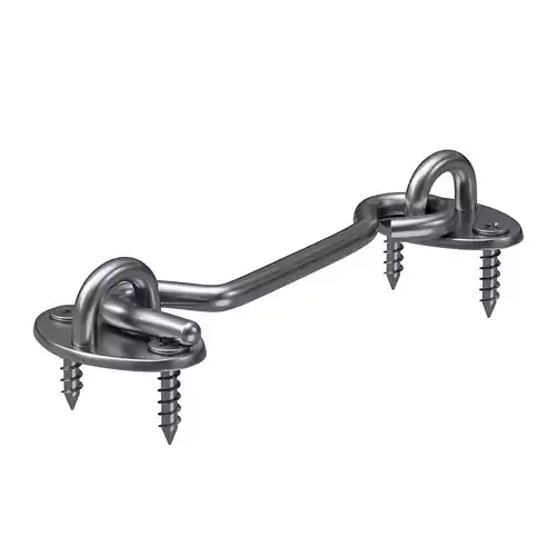 Privacy Hook and Eye Latch 3D model 3D model