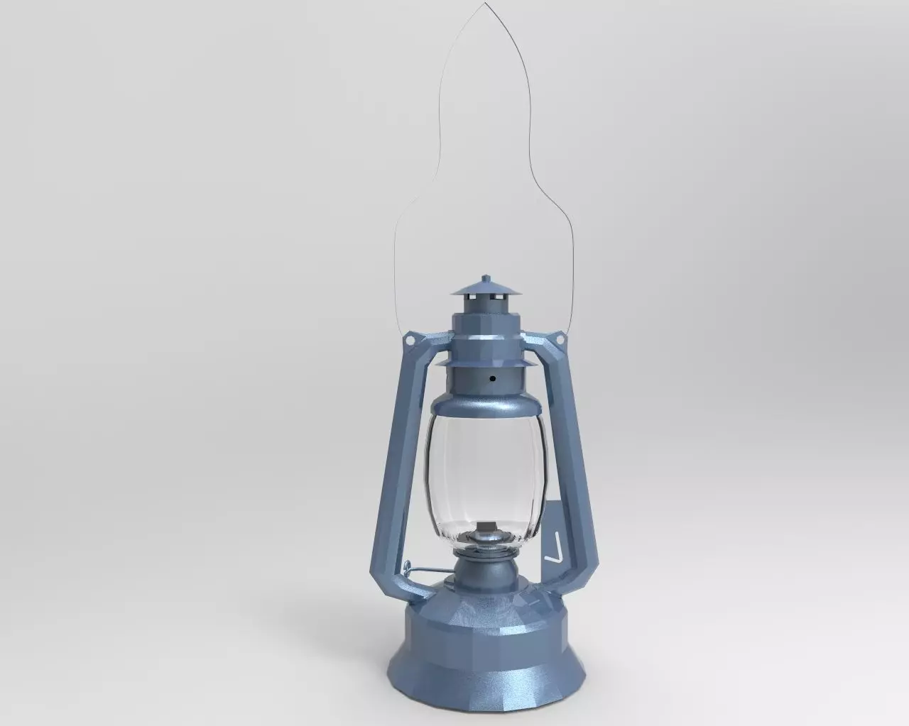 oil lamp  3D model_0