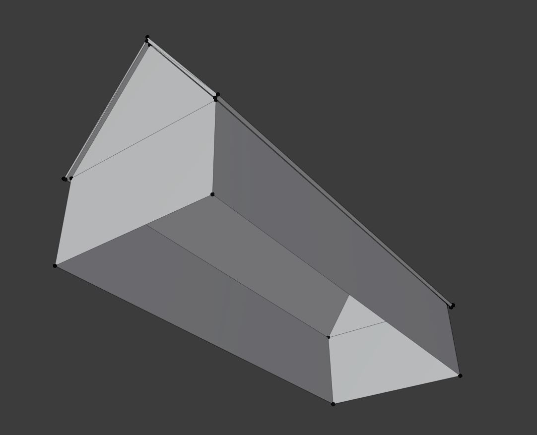 Half-Timbered Barn Low-poly 3D model_6