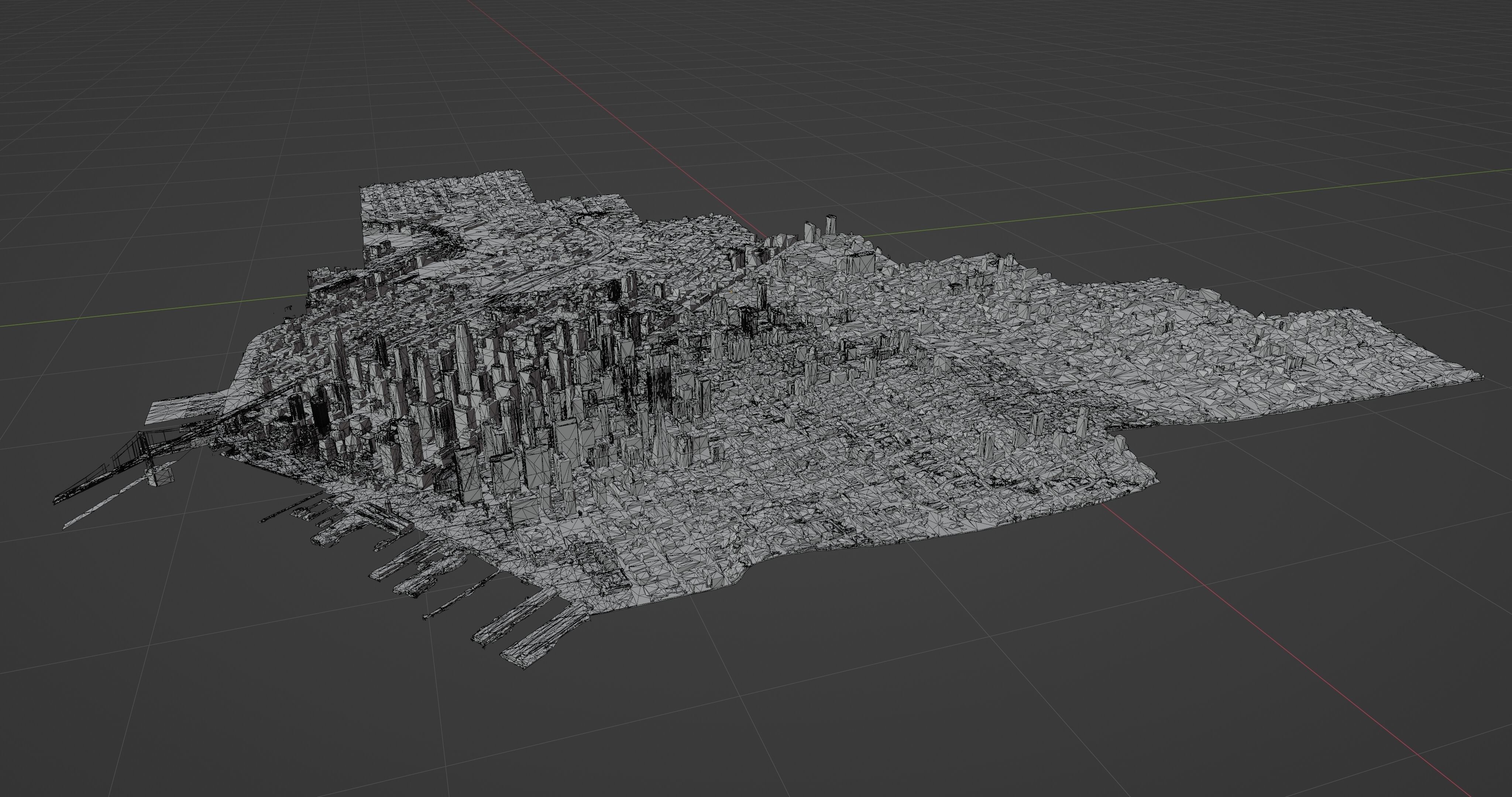 SanFrancisco-City-Skyline san francisco city map Free low-poly 3D model_15