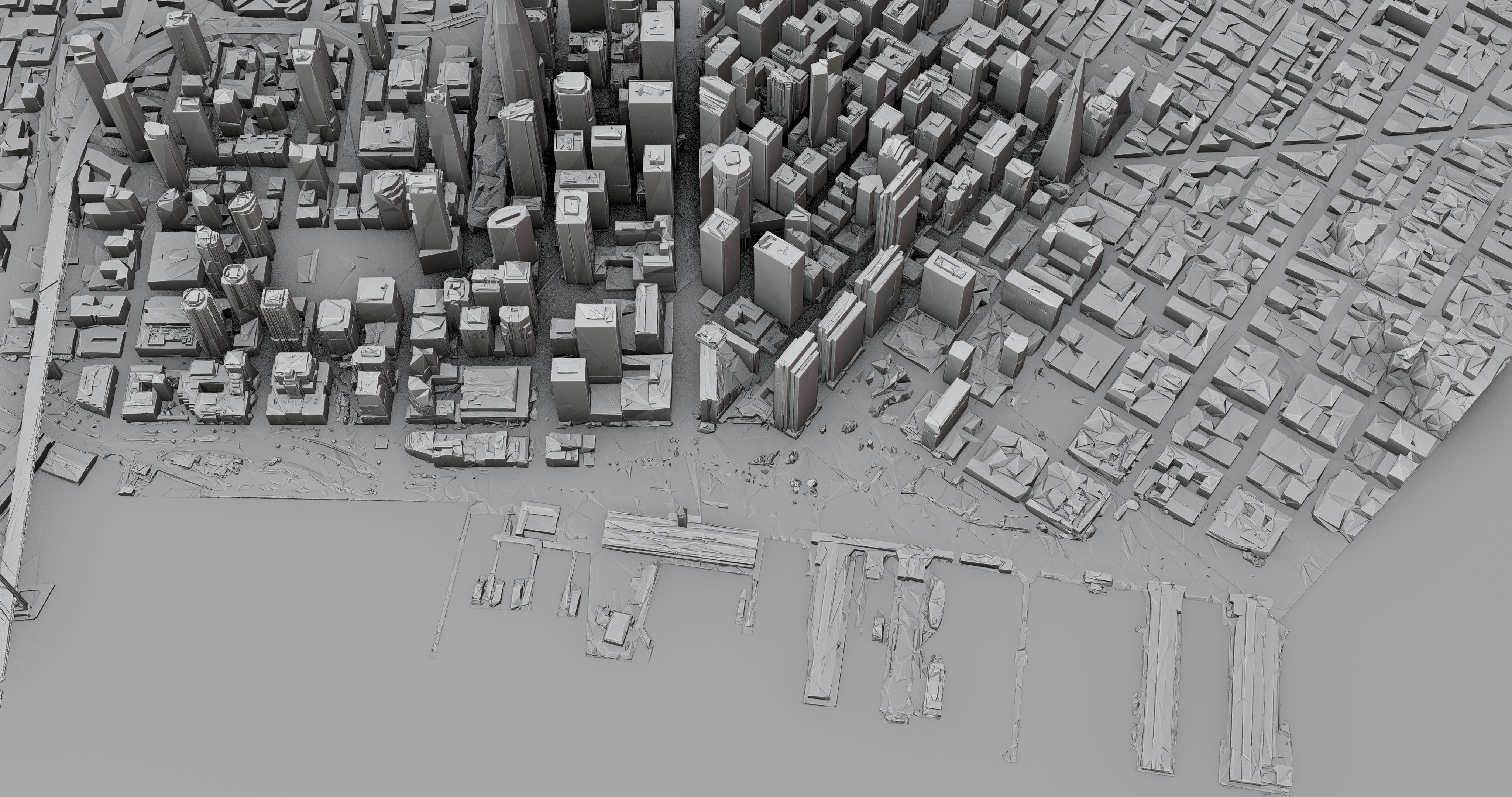 SanFrancisco-City-Skyline san francisco city map Free low-poly 3D model_12