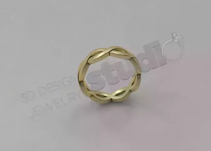 Infinity ring band 3d model