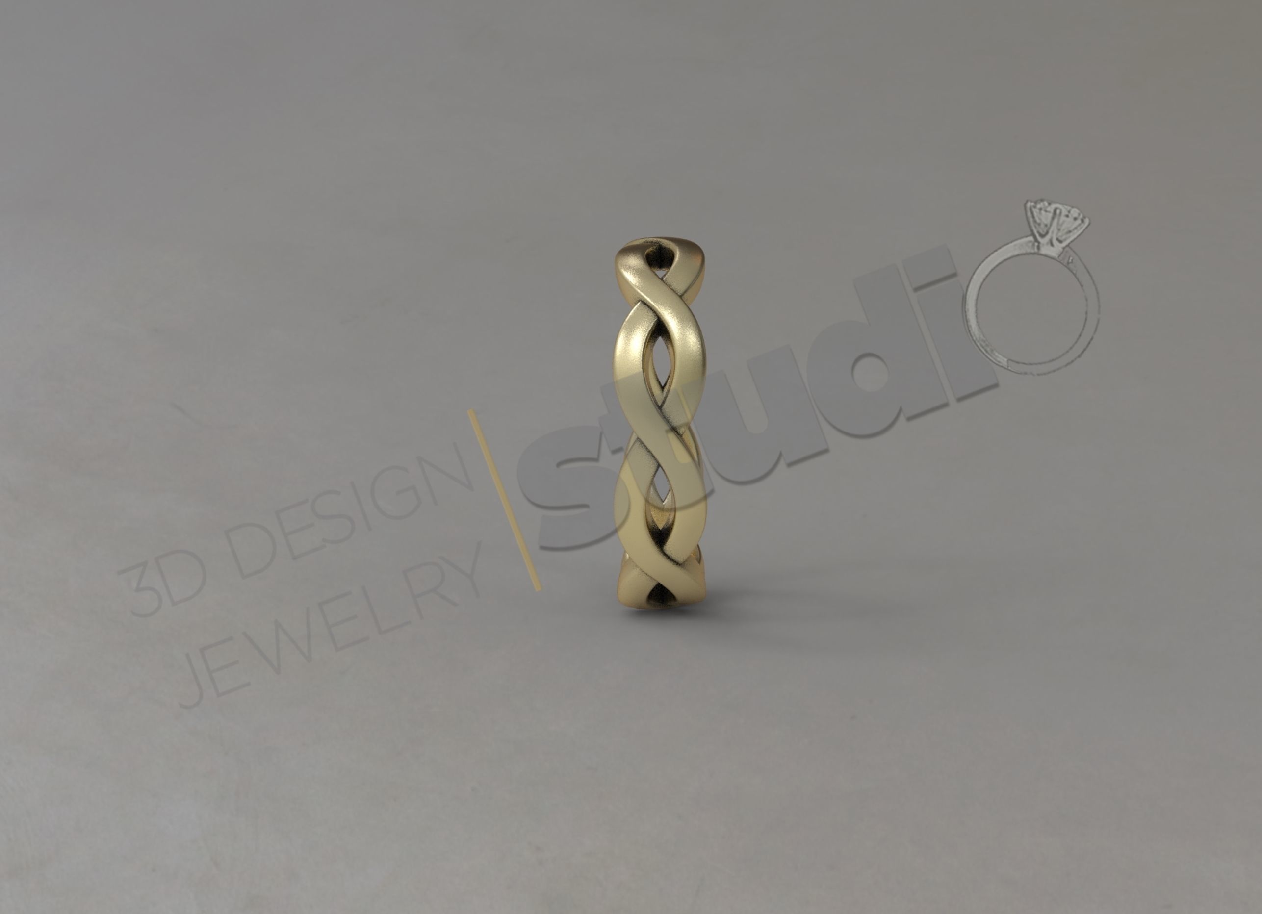 Infinity ring band 3d model 3D print model_1