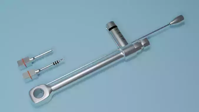 Dental implant ratchet - torque meter - wrench 3D model