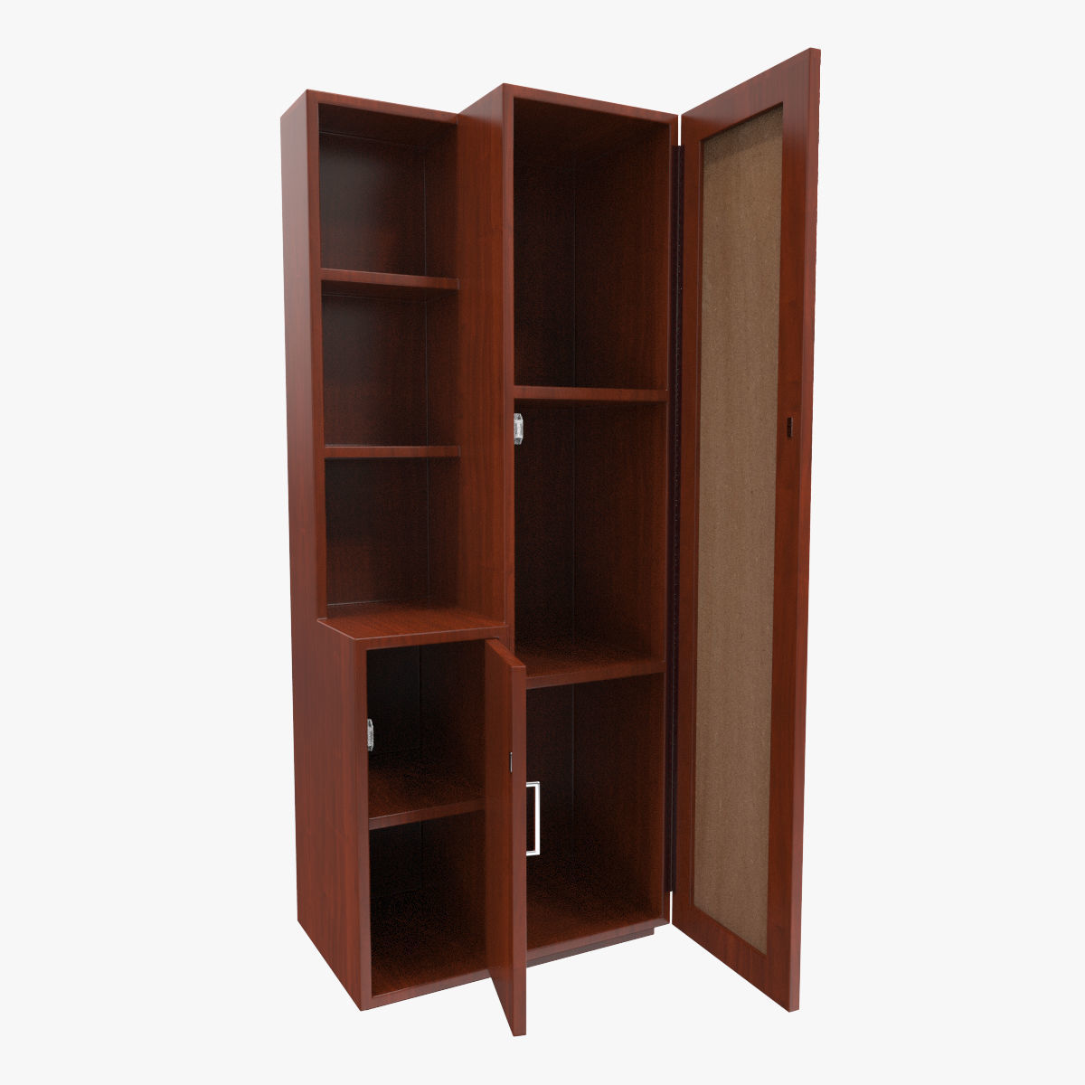 Wardrobe with Mirror 3D model_8