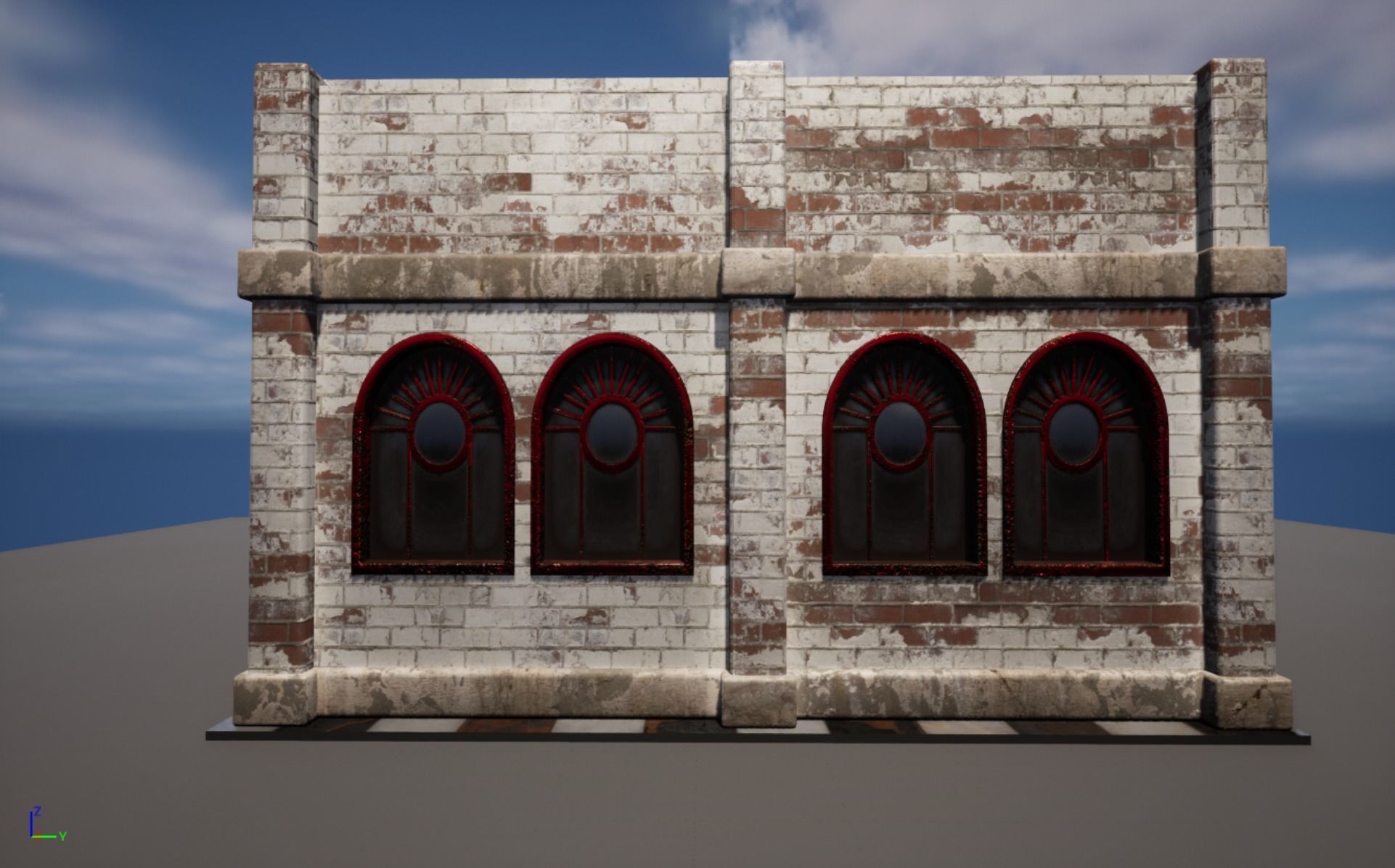 coffee shop Low-poly 3D model_3