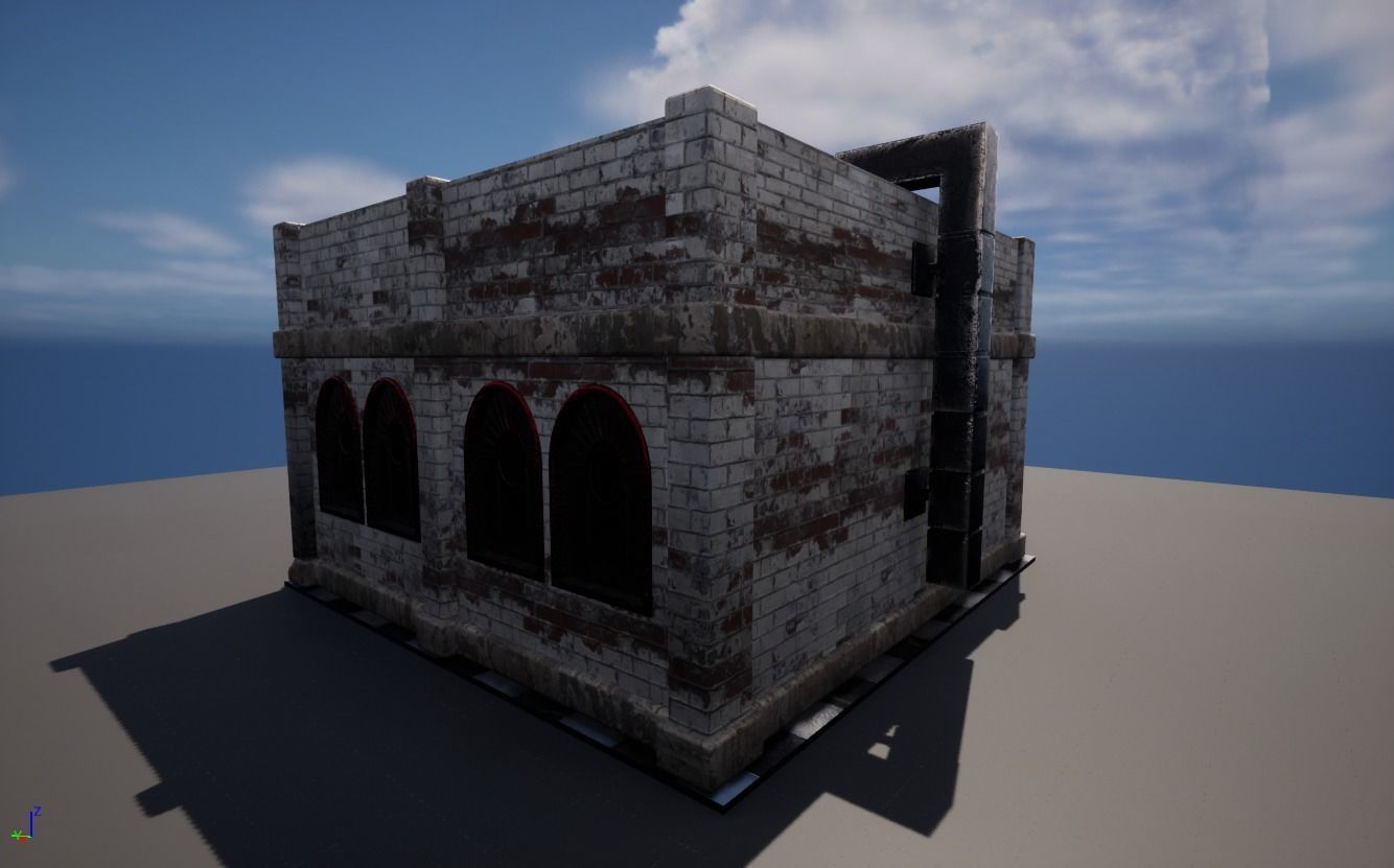 coffee shop Low-poly 3D model_7