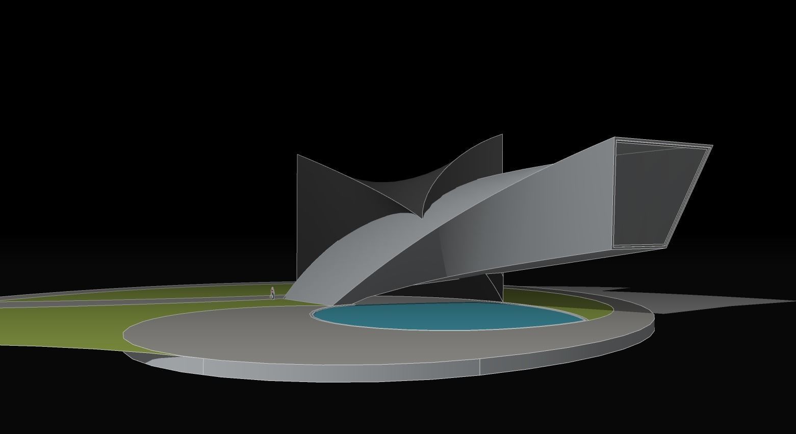 Metaverse House Modern House Low Poly Futuristic House Design Low-poly 3D model_4