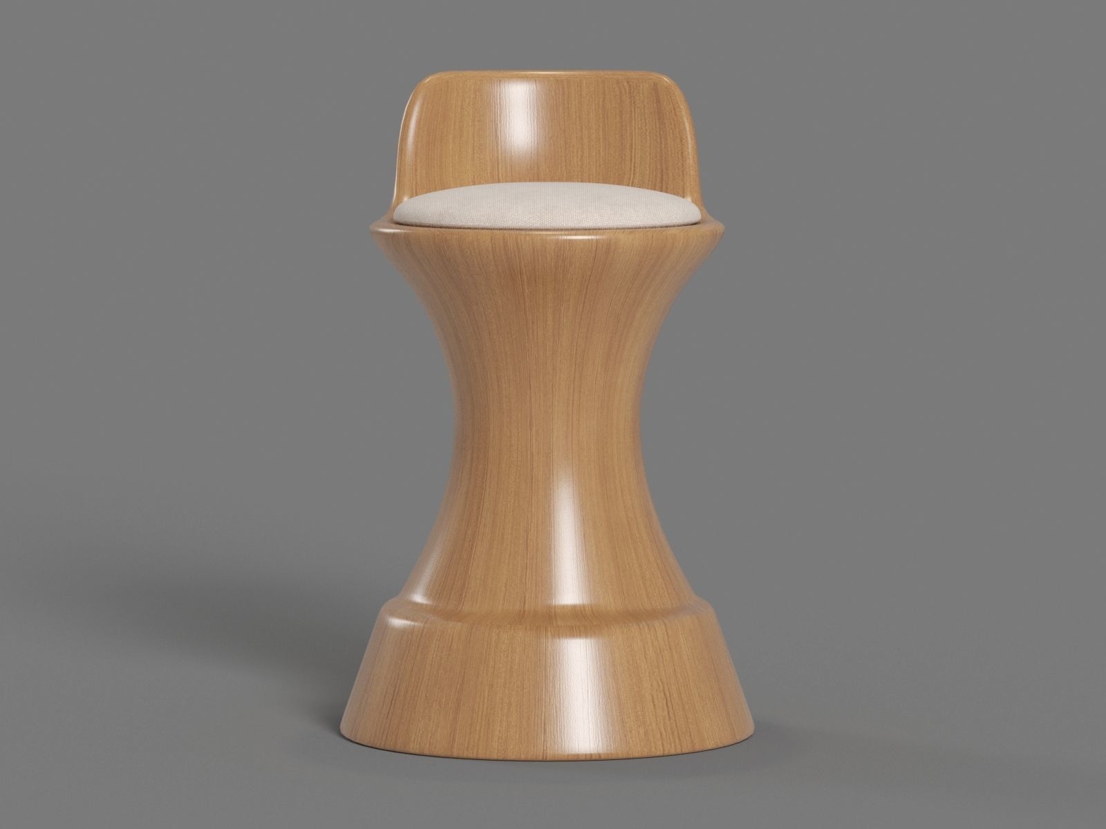 Bar Stool 3D model_7
