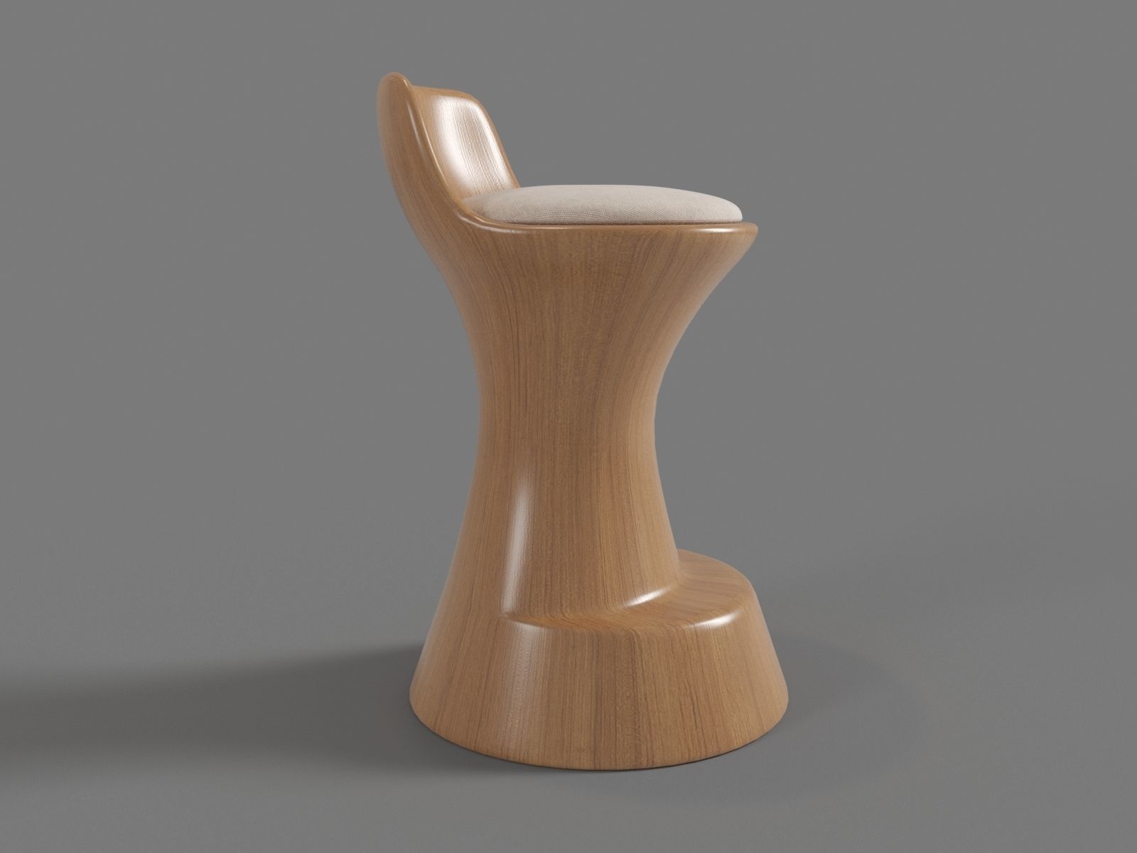 Bar Stool 3D model_1